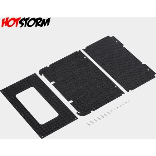 RC Car Metal Roof Decoration Board Anti-Skid Plate 3PCS for 1/10 RC Crawler TRAXXAS TRX4 Defender Upgrade Parts