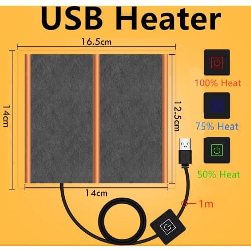 Micro USB Heater Heating Pad For Killifish Fighting Fish Tank Aquarium Winter Mini Heating Film Cloth DIY Low Temperature Toys
