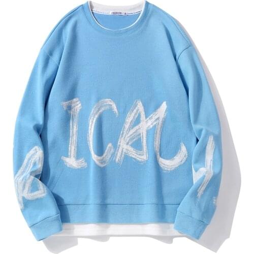 2021 Spring and Autumn New Product Pullover Mens Couple Loose Casual Sports Mens Fashion Harajuku Pullover Men