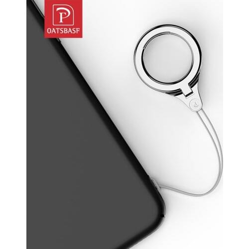 Oatsbasf rotate Phone Lanyard ring Finger Ring Mobile Phone Stand Holder For iPhone 7 Xiaomi redmi note 7 Phone Holder