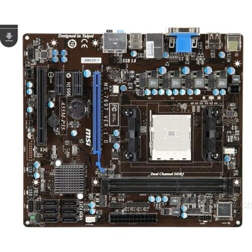 Original desktop motherboard for MSI A55M-P35 DDR3 Socket FM1 Solid-state integrated Desktop motherborad Free shipping