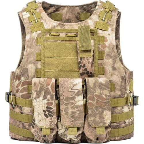 Autumn Winter Men Women Outdoors Amphibious Tactic Military Vest Camouflage More Function Light Quantification Work War Cs Coat