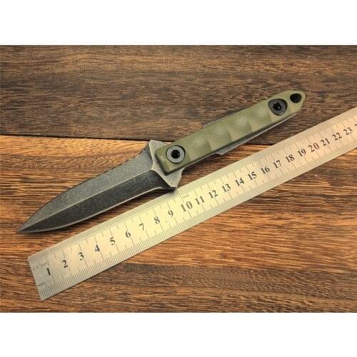 C1290 Straight Knife Sword D2 Stone Wash Blade Steel Handle Camping Hunting Survival Tactical Knife Outdoor EDC Multi Tools OEM