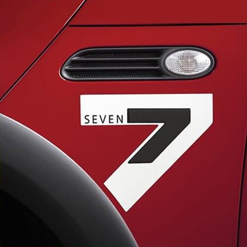 For BMW MINI Cooper Clubman F54 F55 F56 F60 R55 R56 R60 R61 Car Reflective Car Stickers SEVEN 7 Exterior Decoration Accessories