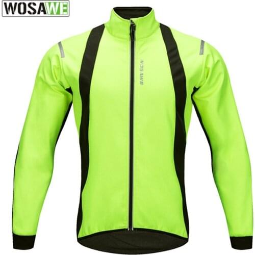 WOSAWE Winter Cycling Jacket Windproof Thermal Outdoor Sports Bicycle Snowboarding Clothes Keep Warm Mountain Bike Jacket Coat