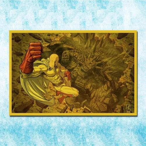 Vintage Japanese One Punch Man Art Silk Poster Canvas Retro Print For Home Room Decor Decoration-006