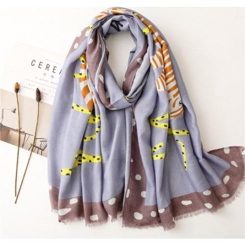 Yishine 2021 New Cute Zebra Design Soft Large Size Beach Shawl Fashion Women Scarf Luxury Hijabs