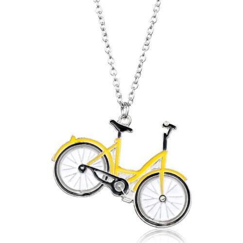 MQCHUN Jewelry Bike Pendant Necklaces Cycling Necklace for Women Men Charms Body Bicycle Sports Necklace Cycling Gift-30