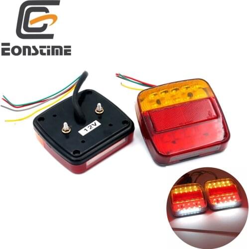 Eonstime Trailer Trucks Tail light Car 26LED Rear Tail Light Running Turn Signal Rear Lamps Waterproof Tailight Parts 12V