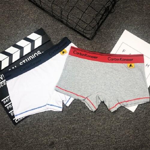 Womens solid color breathable cotton boxer briefs neutral style sports briefs comfortable underwear