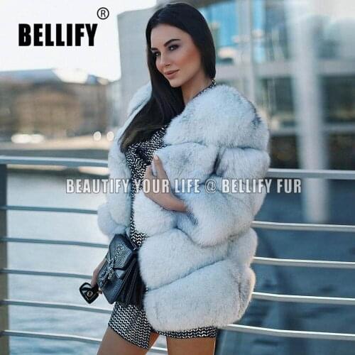 Women Plus Size Real Fur Coats Genuine fox fur Jacket Cozy Fluffy Jackets Coats