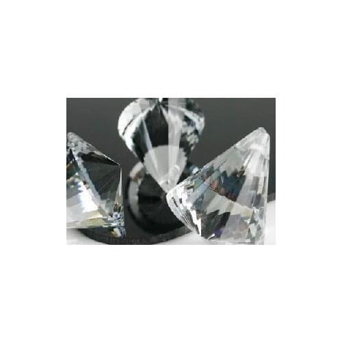 20pcs 30MM CRYSTAL PRISM CONE STONE CLEAR SUNCATCHER FENG SHUI