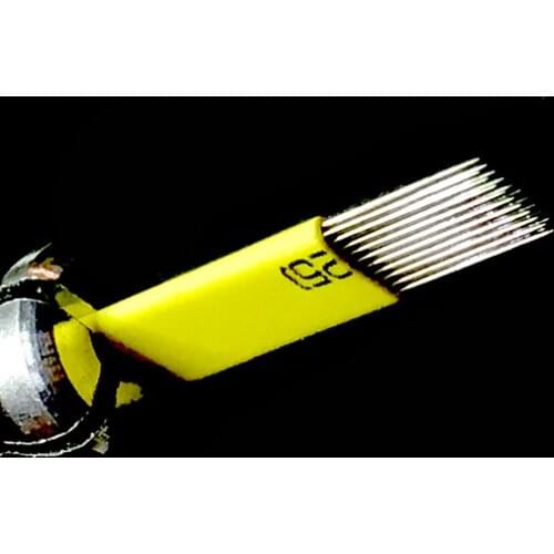 200 Double Row 21 Microblading Needle Tattoo Needles for Manual Pen Fog Blade for Permanent Makeup Eyebrow