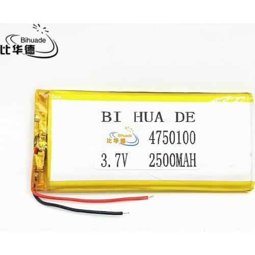 4750100 3.7V,2500mAh (polymer lithium ion battery) Li-ion battery for DIY Mp3 MP4 MP5 GPS e-book