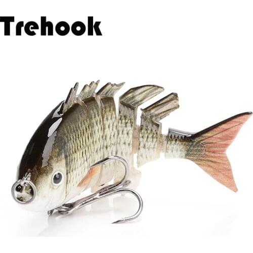 60mm Mini Multi Jointed Fishing Lure 6 Segment Floating Wobbler Swimbiat Crankbait Fishing Lures Hard Bait Fishing Tackle