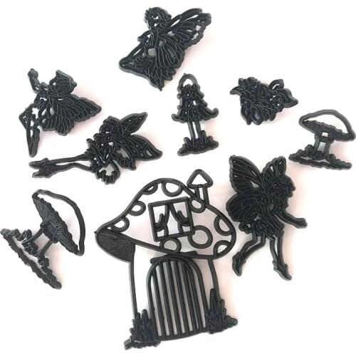 9pcs/set Angel Theme Cookie Cutter Mould Sugarcraft Fondant Mold Cake Decorating Tools Baking Cupcake Molds Kitchen Supplies