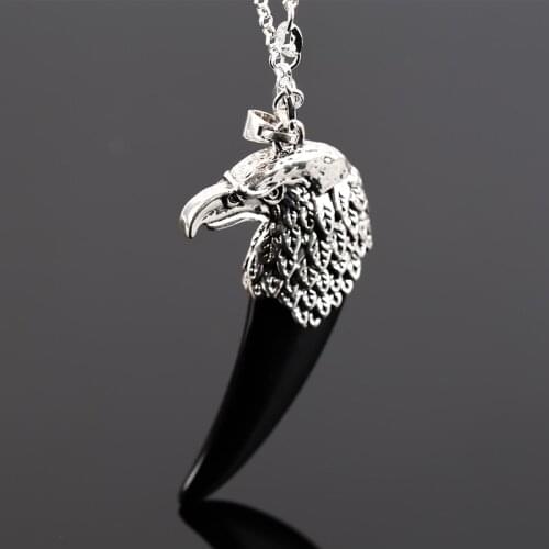 Chain Pendant Necklace Fashion Men Women Metal Geometry Punk Gothic Eagle Necklace Party Jewelry Vintage Gifts Hot