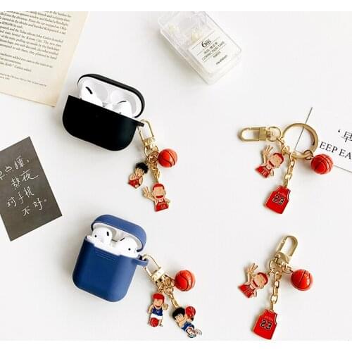 Japan Anime Cover for Airpods Pro Case Frosted Blue Boyfriend Gift Cartoon Basketball Sleeve for Airpods 1 2 Funda Capa Airpods3