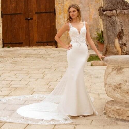 Wedding Dresses With A Train Crockoonboo China