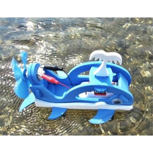 Diy Electric Orcas Robot Toy Car Assembly Model Children Puz To Assemble Unisex Science Eva Battery Operated 2021