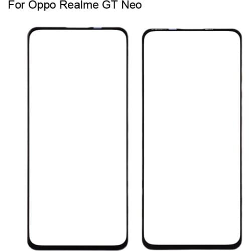 For Oppo Realme GT Neo Front LCD Glass Lens touchscreen RealmeGT Neo RMX3031 Touch screen Panel Outer Screen Glass without flex