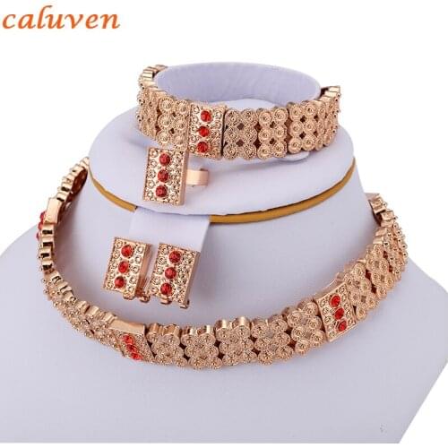 Ethiopian Wedding Jewelry sets for Women Chokers Necklace/Earrings/Ring/Bracelet Set Eritrea Habesha Africa Bride Jewelry