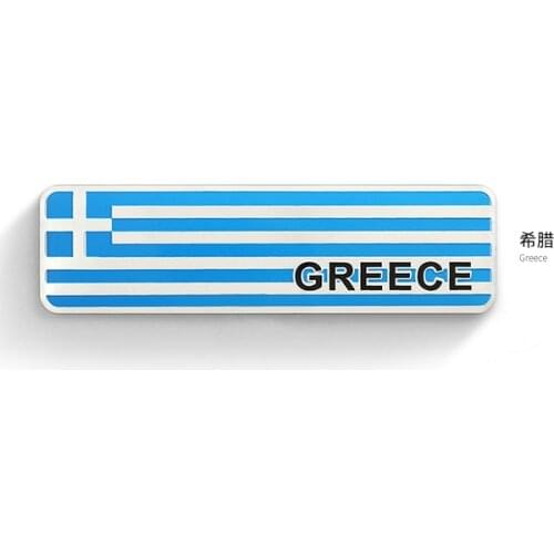Greek Flag Auto Emblem Badge Motorcycle Decals Sticker Fairing Car Accessories