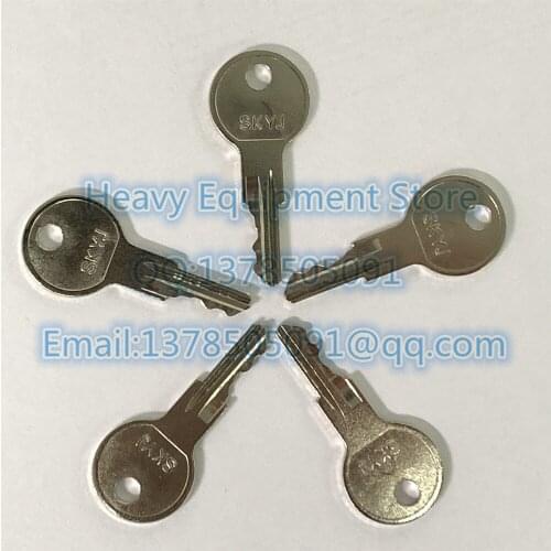 5 Pcs SKYJ Key For Terex Older Industrial Construction Models