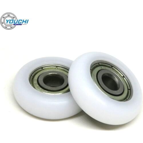 23 mm Plastic Coated Roller With 625 RS Bearing 5x23x7 mm BSR62523-7 POM Bearings 5*23*7 mm Rowing Seat & Furniture Wheels