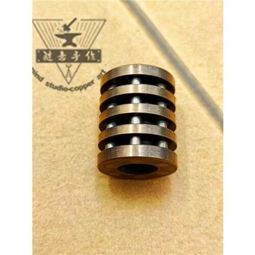 Handmade Brass EDC Tools Accessories Paracord Beads Lanyard Pendant for Keychain Bracelet Knife Beads