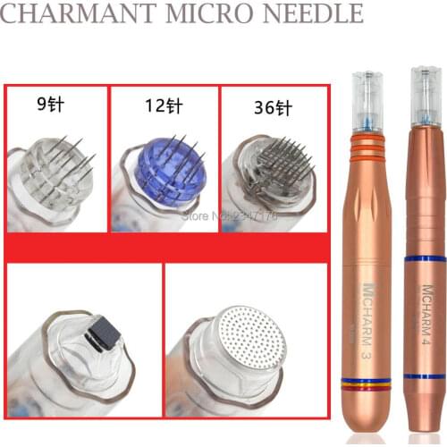 Mix sale CHARMANT micro needle system scar/pores/ stretch mark removal 9/12/36/nano permanent makeup machine tattoo needle