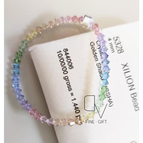 Fashion Colorful Austrian Crystal Beads Bracelets For Women Temperament Handwork strand Bracelets Bangles Charms Jewelry