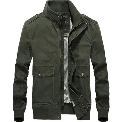 New Style Mens Casual Thick Jacket Autumn And Winter Plus Velvet Jacket Middle-aged Cotton Jacke