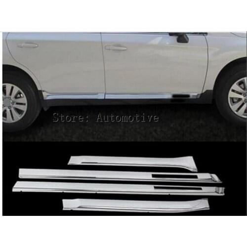 FIT FOR 2015 2016 2017 2018 for Subaru OUTBACK CHROME SIDE DOOR GARNISH BODY MOLDING TRIM COVER