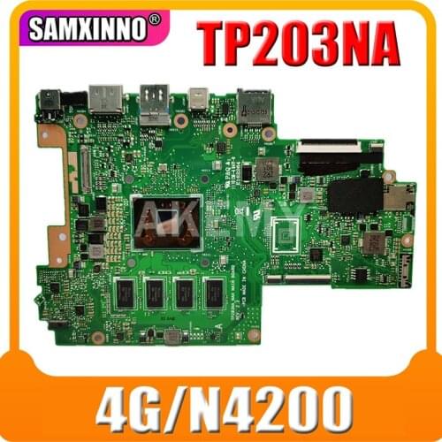 New TP203NA 4G/N4200 Motherboard For Asus TP203NA TP203N TP203M TP203MA Laotop Mainboard Motherboard