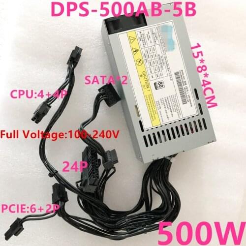 New Original PSU For Delta 80plus Platinum ITX FLEX Small 1U K39 K49 T34 R47 R44 M41 A35 S3 G5 500W Power Supply DPS-500AB-5 B