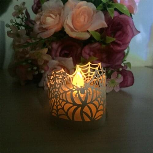 Fireproof paper tea light candle holders