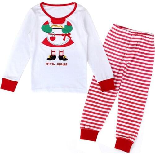 New Kids Girls Sleepwear Child Cartoon Pajamas Children Christmas Homewear Nightwear For Boys Long Sleeve Clothing Set Pijamas