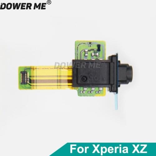 Dower Me New Earphone Headphone Jack Hole Connector Audio Flex Cable For Sony Xperia XZ F8332 F8331 Replacement