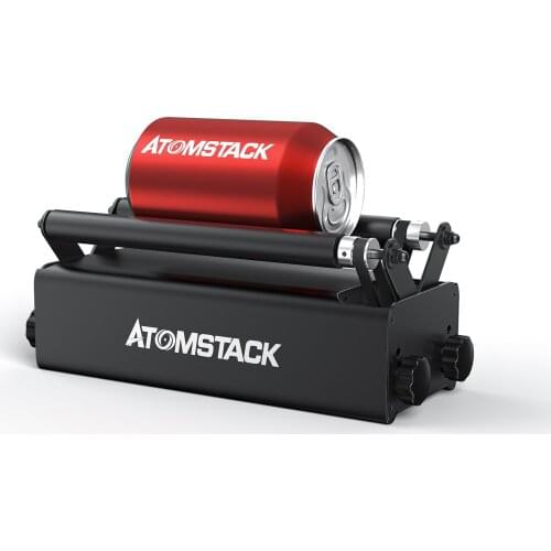 ATOMSTACK R3 Roller Parts for Cylindrical Objects with 360° Rotating Engraving Axis 8 Angle Adjustments Engraving Diameter 4MM