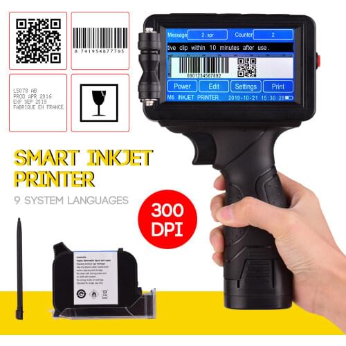 Hand Ink Jet Printers Plastic Bottle Expiry Date Printing Machine Date Printer for Packaging Machine