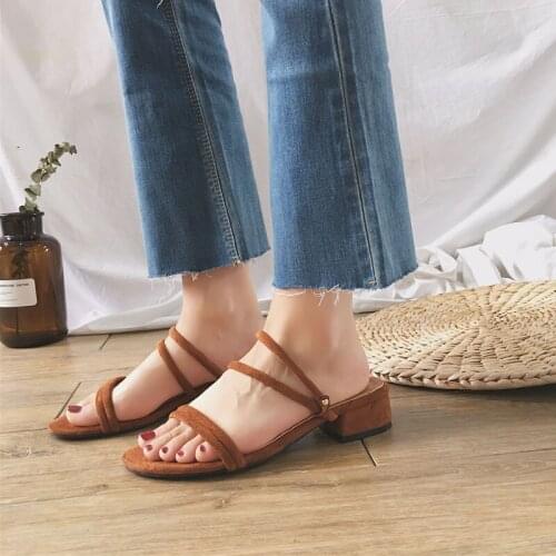 Sandals 2021 Summer Casual Shoes Slippers Queen Shoes Simple Retro Two-wear Student Sandals