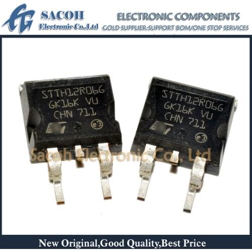 Free shipping 10Pcs STTH12R06G STTH12R06D STTH12R06DI STTH12R06FP TO-263 12A 600V Ultrafast high voltage rectifier
