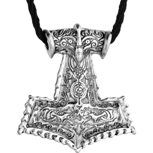 Vintage Viking style necklace Small hammer pendant necklace Mens fine jewelry holiday gifts Ancient pirate necklace