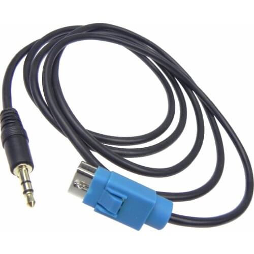 10pcs High Qualty 3.5MM AUX IN CABLES ALPINE KCE-236B CDE 9872 9881 CDA 9852 9870 9884 9886 9887