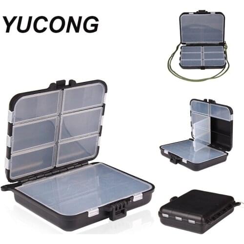 YUCONG 7-9 Grids Fishing Multi-Function Box 11.5cm Removable Accessories Storage Lures Hooks Connectors Storage Fishing Tackle