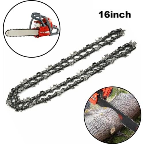 Replacement Chainsaw Chain 16 Inch Chainsaw Semi Chisel Chains Wood Cutting Lumbering Pruning Drive Links Electric Saw Parts