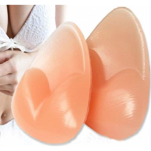 Women Sexy Triangle Pads Enhancer Pads Silicone Bra Gel invisible Inserts Push Up Insert Bra