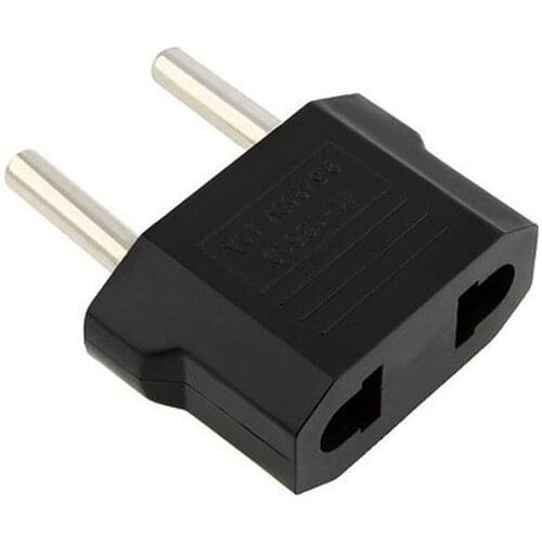 100Pcs/lot US/USA to European Euro EU 2 Round Pin Plug Socket Travel Home Charger Adapter Plug Outlet Converter Adapter