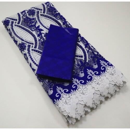 2.5 Y Embroidery + 2.5 Y Perfume Bazin Brode Riche High Quality African Fabrics Tulle Cord Lace Popular Dubai Style